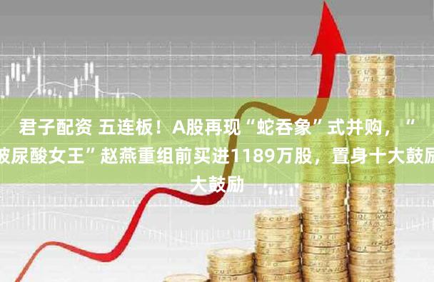 君子配资 五连板！A股再现“蛇吞象”式并购，“玻尿酸女王”赵燕重组前买进1189万股，置身十大鼓励