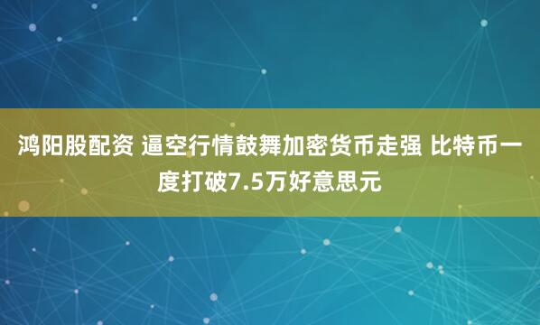鸿阳股配资 逼空行情鼓舞加密货币走强 比特币一度打破7.5万好意思元