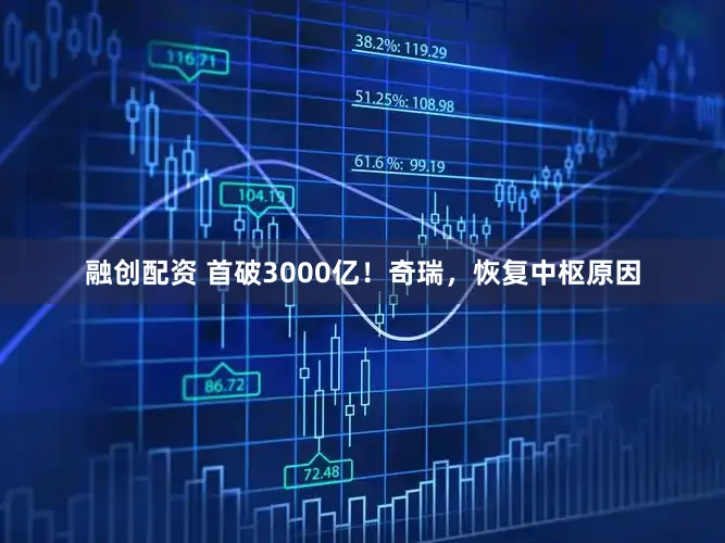融创配资 首破3000亿！奇瑞，恢复中枢原因