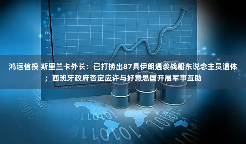 鸿运信投 斯里兰卡外长：已打捞出87具伊朗遇袭战船东说念主员遗体；西班牙政府否定应许与好意思国开展军事互助