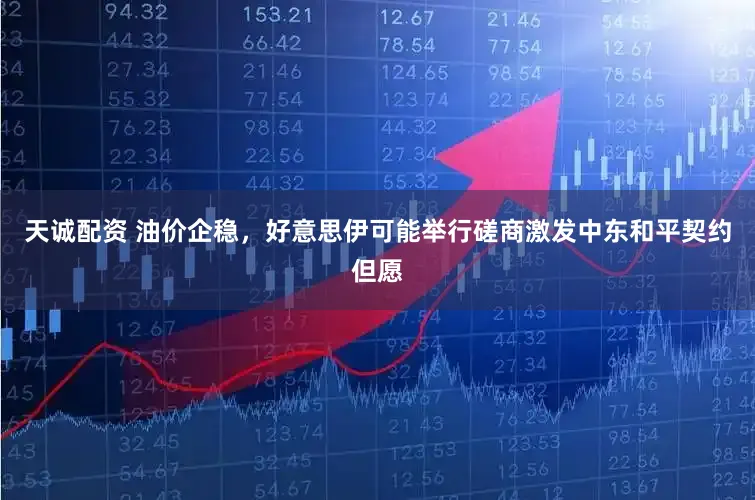 天诚配资 油价企稳,好意思伊可能举行磋商激发中东和平契约但愿